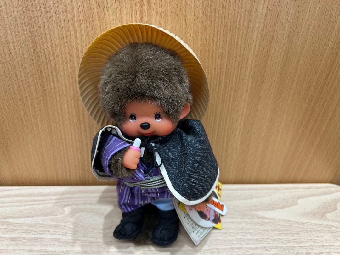 【タグ付き・希少】モンチッチ お遍路Ver.／巡礼スタイル 約20cm