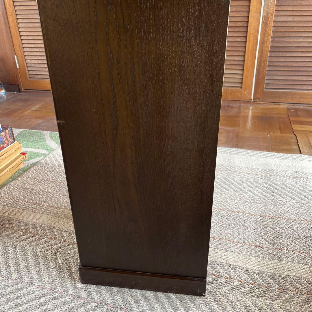 戸塚刺繍　花柄刺繍付き木製キャビネット電話台