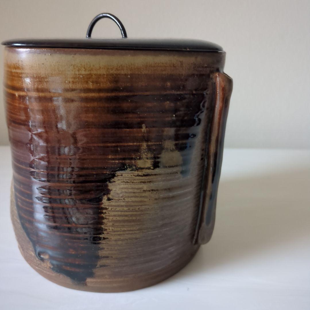 茶道具　耳付き水指　水指　如拙庵　須田祥豊　菱形耳付水指