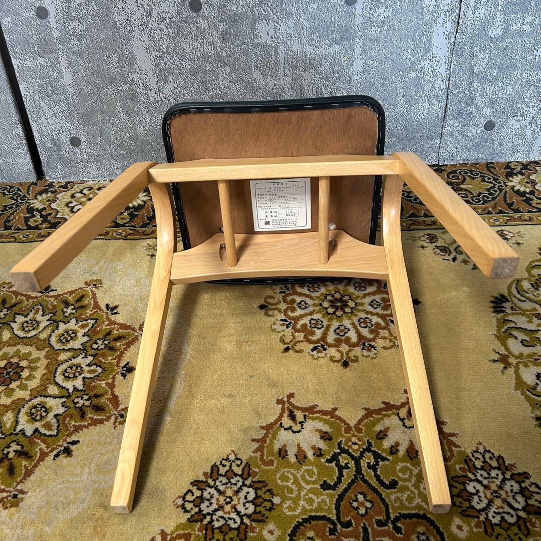 ꧁秋田木工 AKIMOKU꧂NO.202 剣持スツール PVCレザー 剣持勇