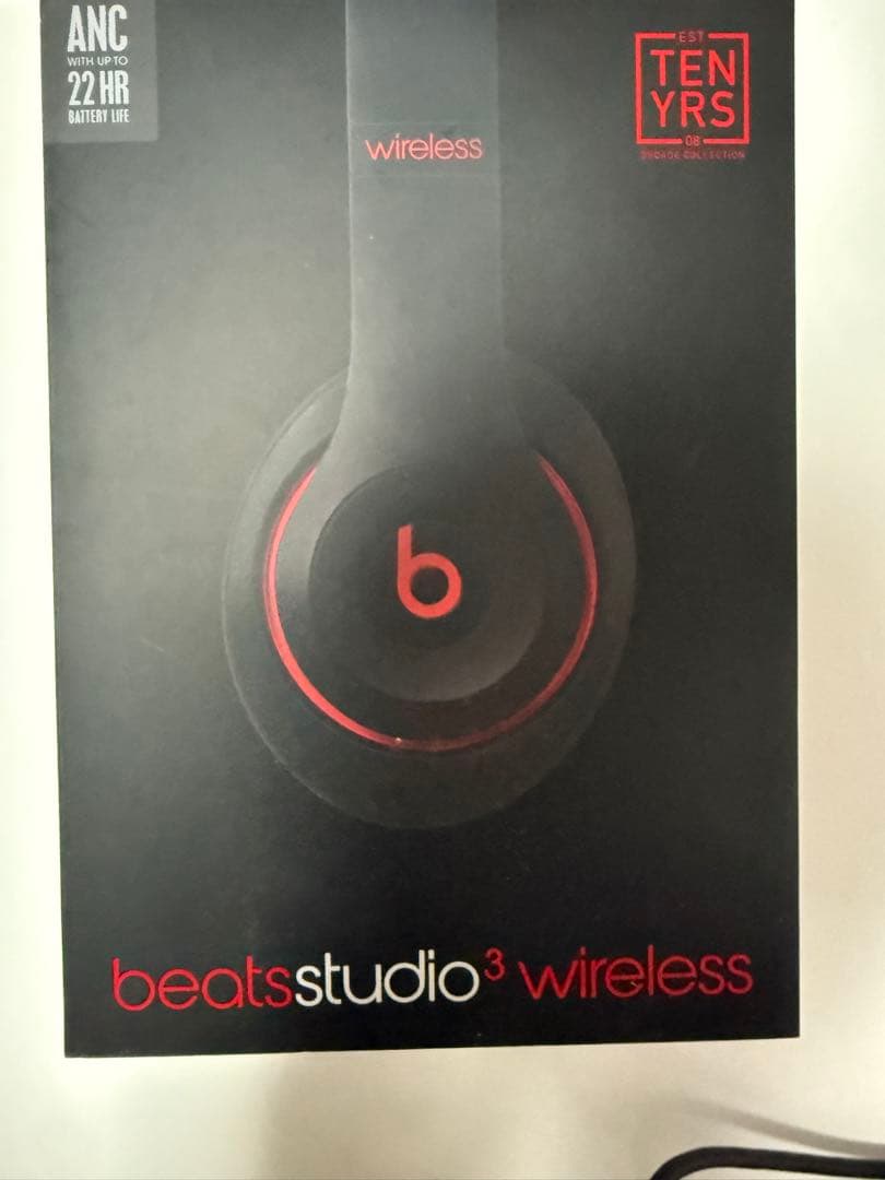 Beats Studio3 ワイヤレスヘッドホン ブラック/レッド