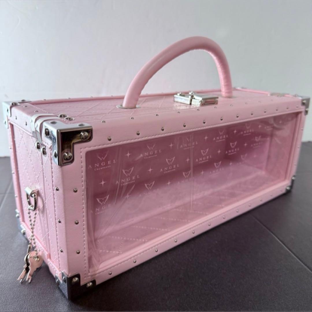 美品　新品未開封 エンジェル ドゥミセック ロゼ ピンク シャンパン　鍵あり