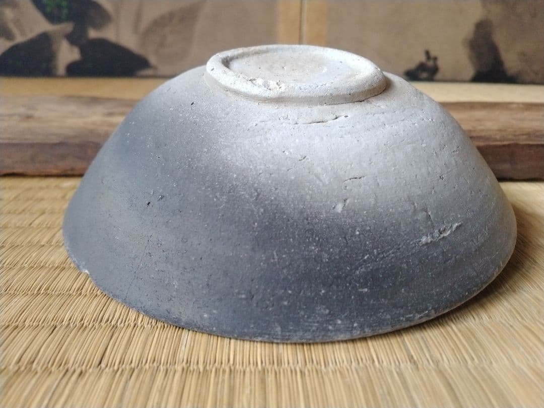 平安～鎌倉時代　黒色土器碗　骨董　古美術　発掘品　茶碗　酒器　土器　瓦器