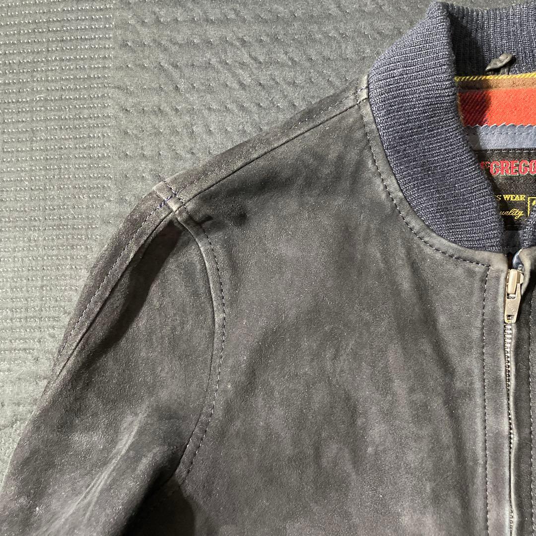 高級希少　McGREGOR sheep suede bomber jacket