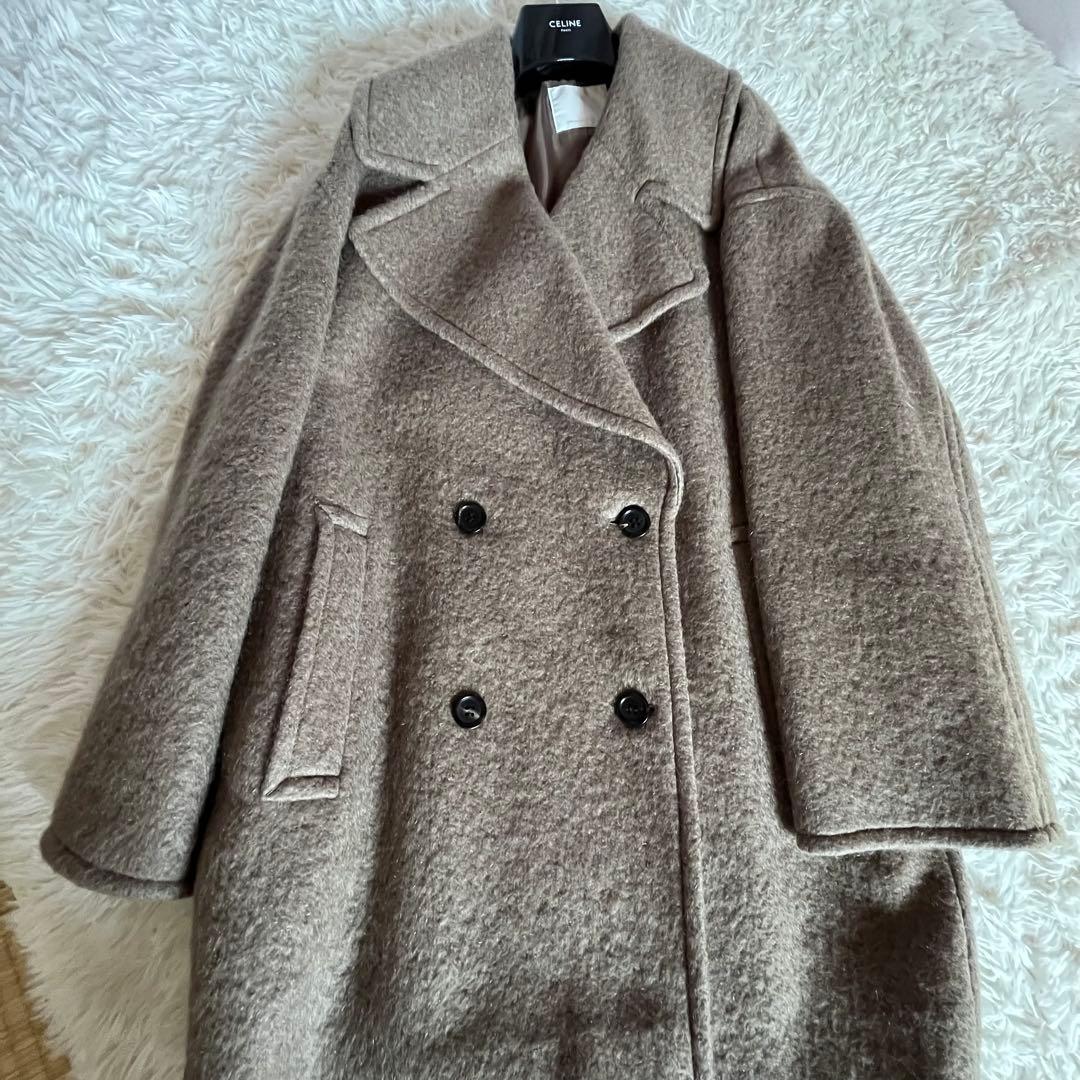 ★超美品★ GALLARDAGALANTE モヘヤシャギー ハーフ ダブルコート