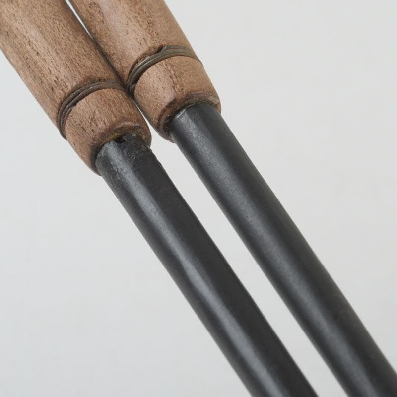 茶道具　金工師　木村清五郎造　風炉用火箸　共布共箱　C　9250