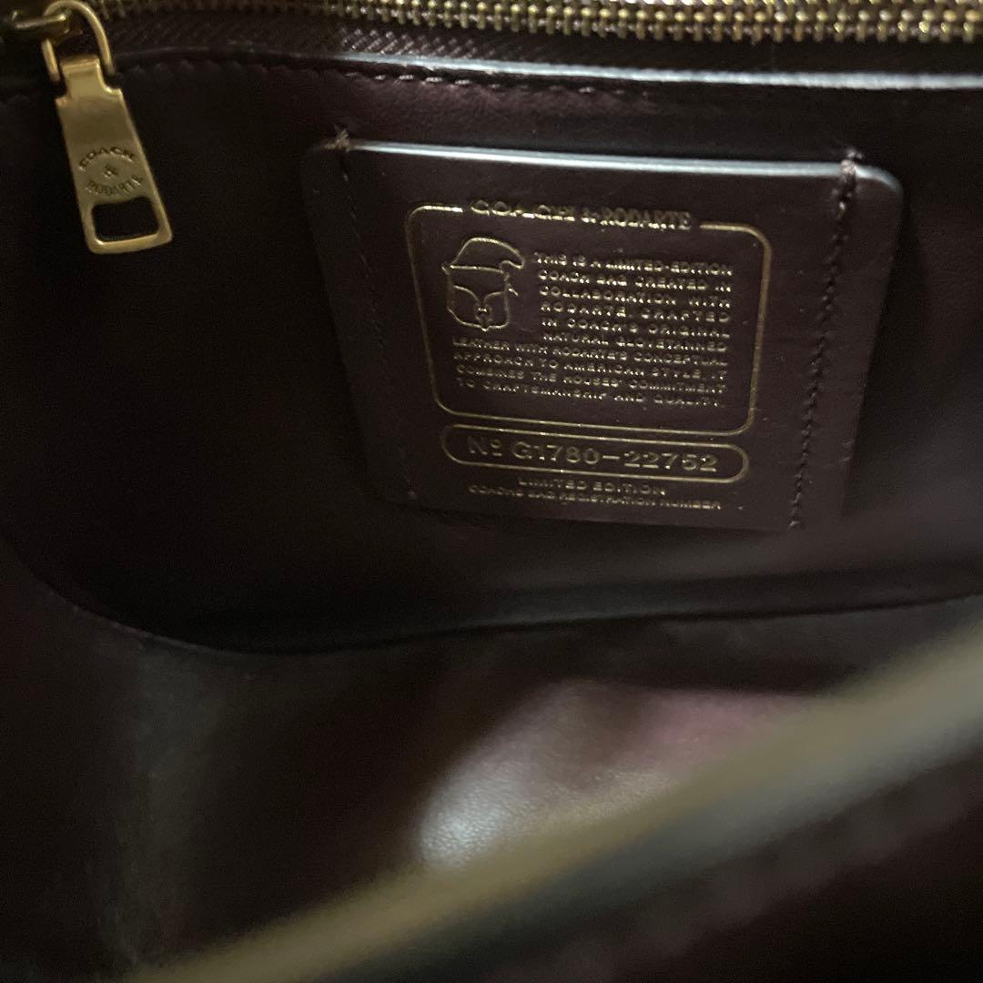 美品　COACH & RODARTE ショルダーバッグ　レザー　スエード
