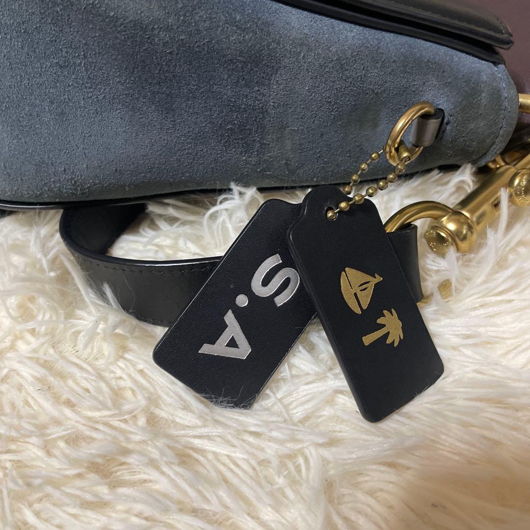 美品　COACH & RODARTE ショルダーバッグ　レザー　スエード