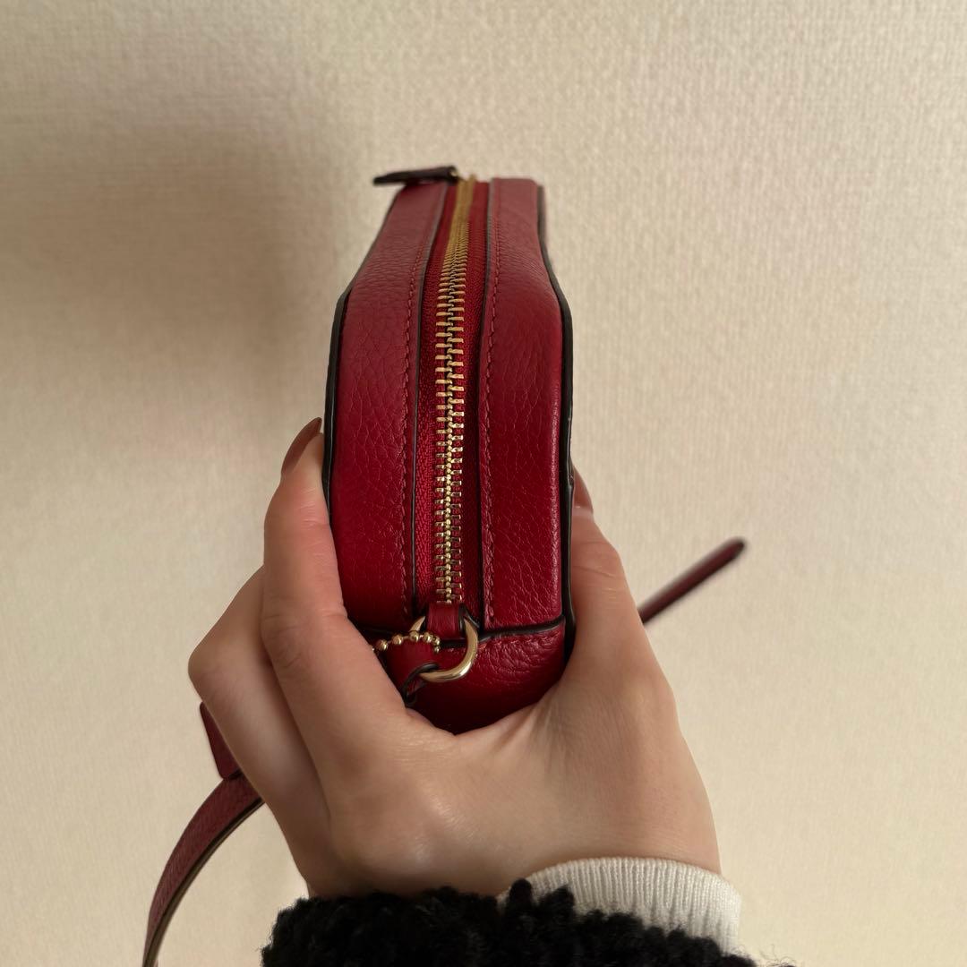 COACH レッド ショルダーバッグ