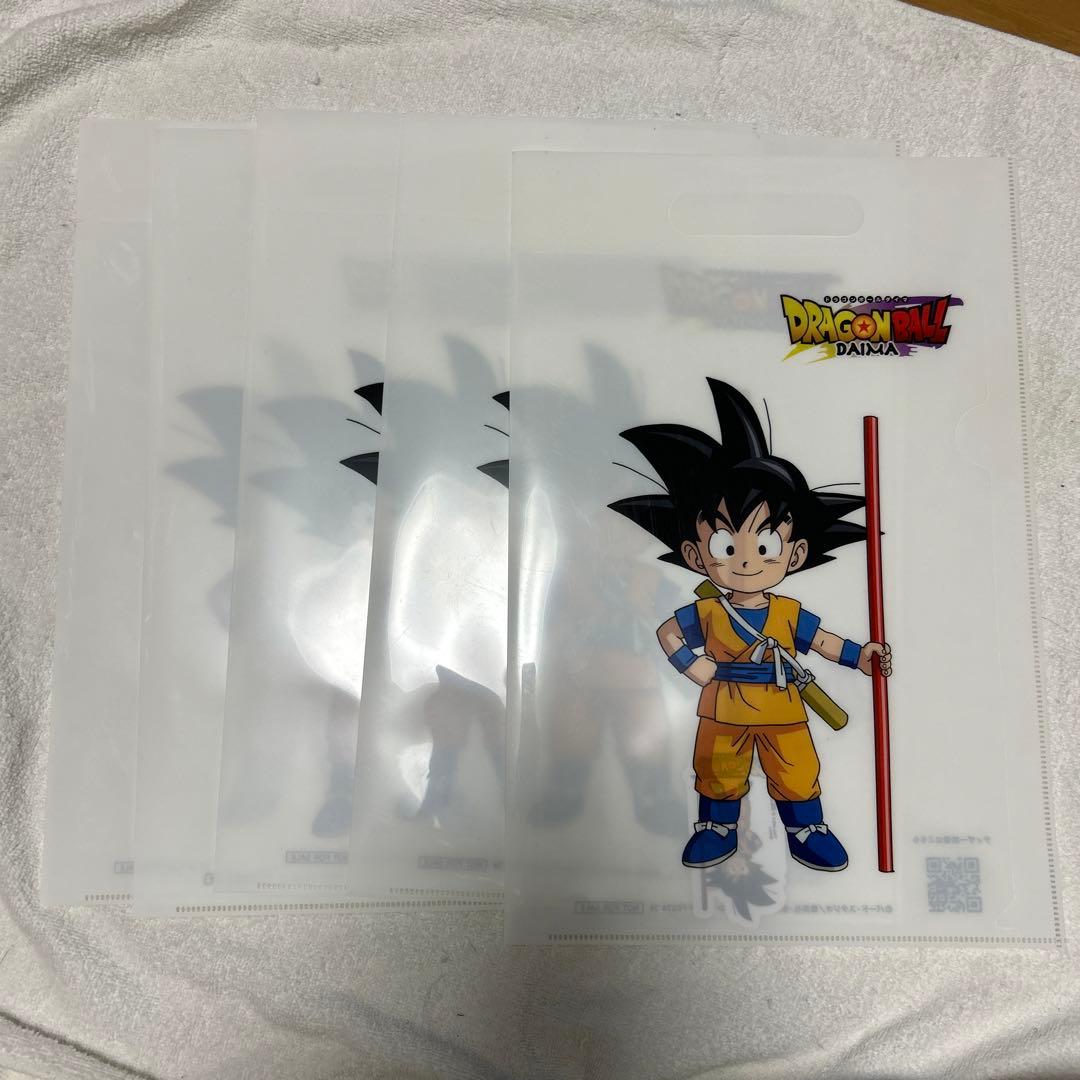 ドラゴンボールDAIMA クリアファイル 悟空 ステッカー 5セット