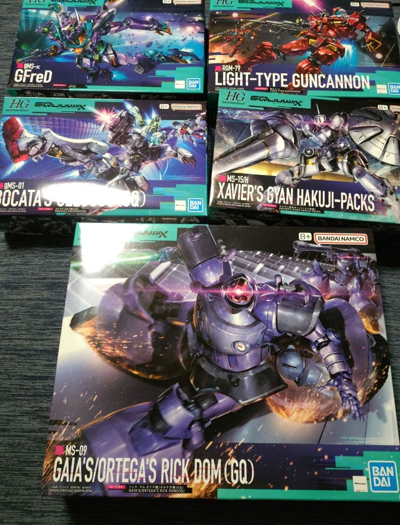 HG ガンプラ　ジフレド　ギャン　ゲルググ　軽キャノン　リックドム　ジークアクス