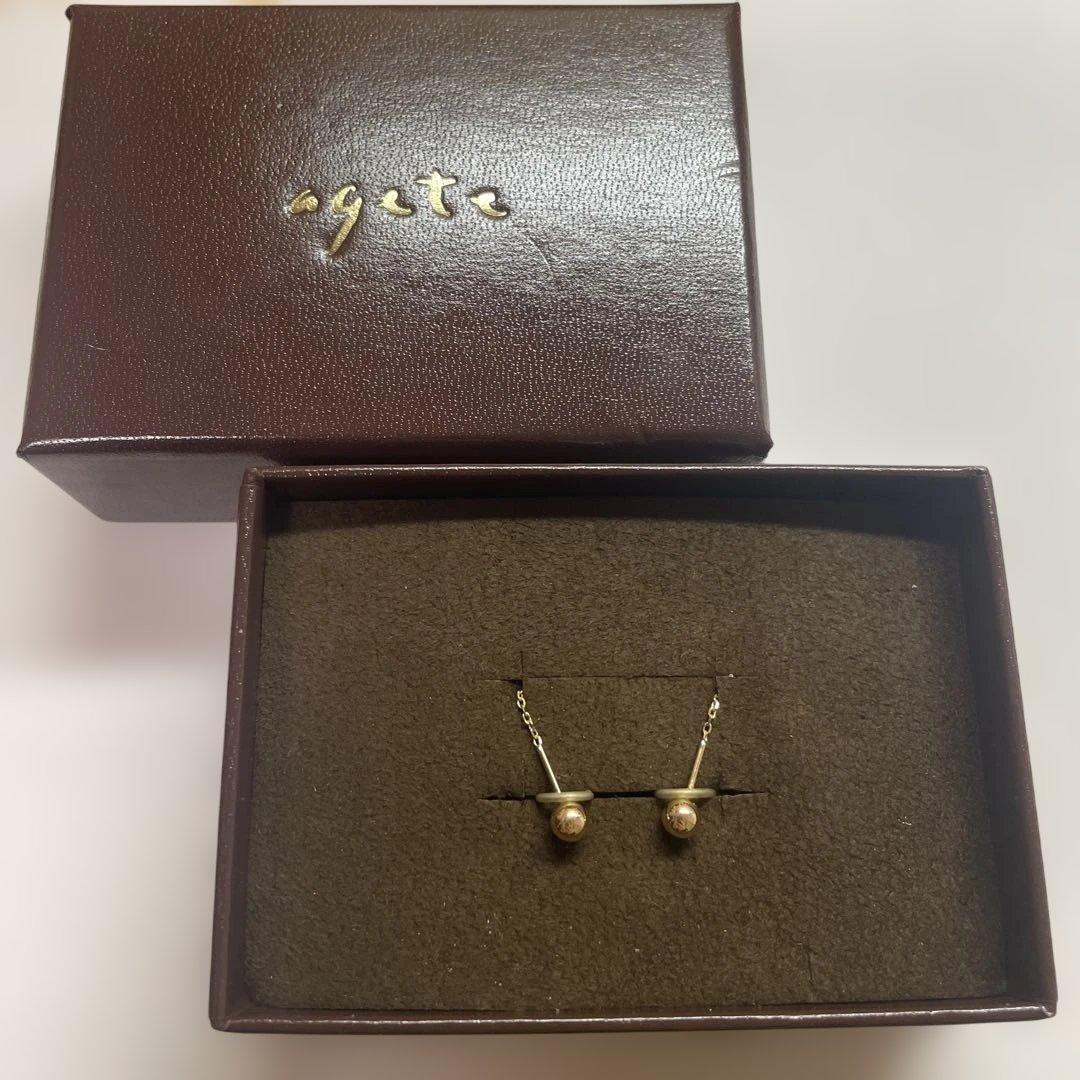 agete K10 ロングピアス