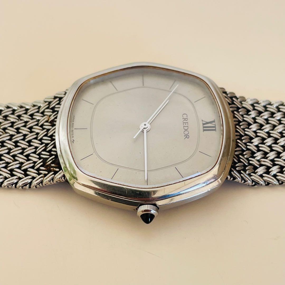CREDOR クレドール 腕時計 5931-5232 シルバー 稼働品 セイコー