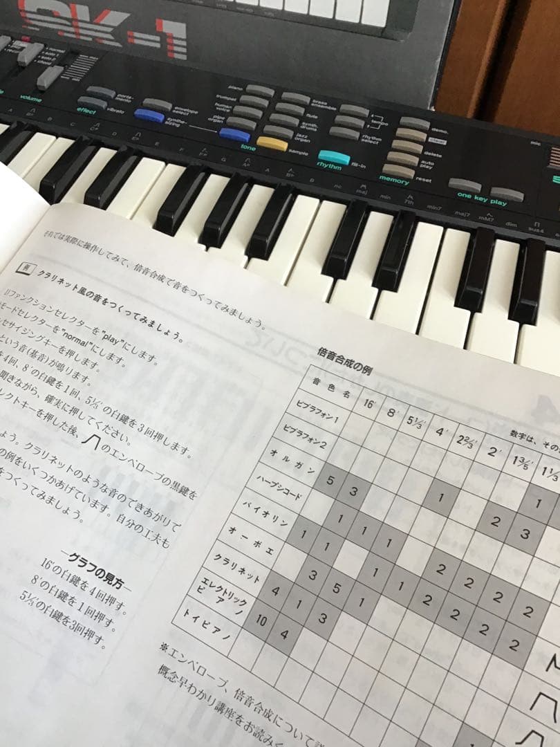 CASIO SK-1 サンプリングキーボード　美品　ACアダプタ　取説　元箱付
