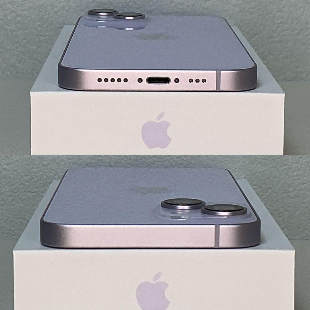 [極美品]IPhone14 ￼新品バッテリー100% SIMフリー