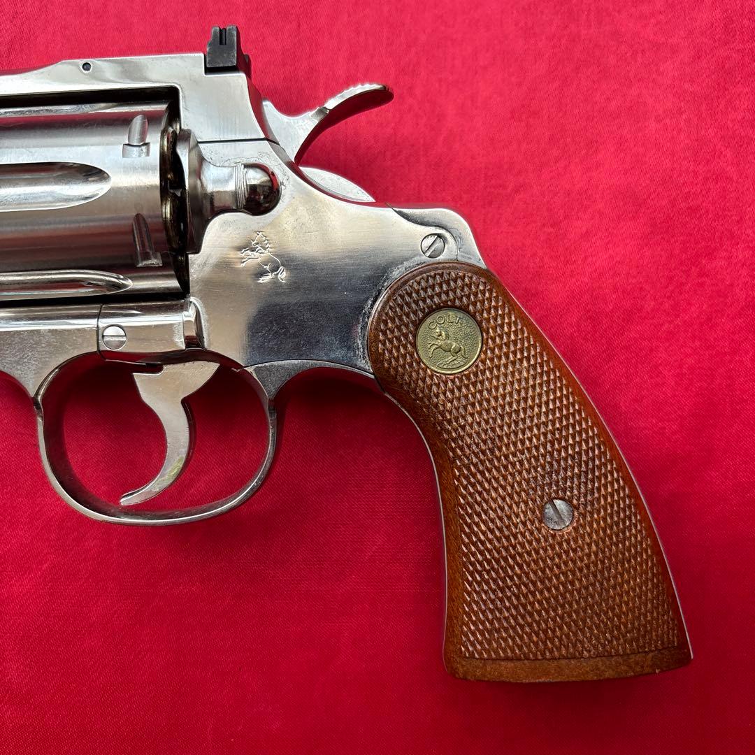 タナカ　コルトパイソン　3インチ　ニッケルシルバーフィニッシュ　ガスリボルバー