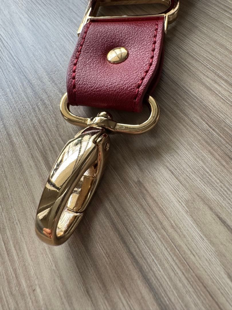 Bibiy.×familiarコラボ ハンドストラップ　赤チェック