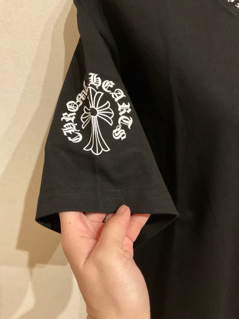 【新品・未使用】CHROME HEARTS ブラック Tシャツ　Lサイズ