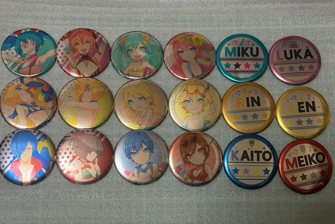 初音ミク SUMMER FESTIVAL ビーチフェス 缶バッジ 18種セット