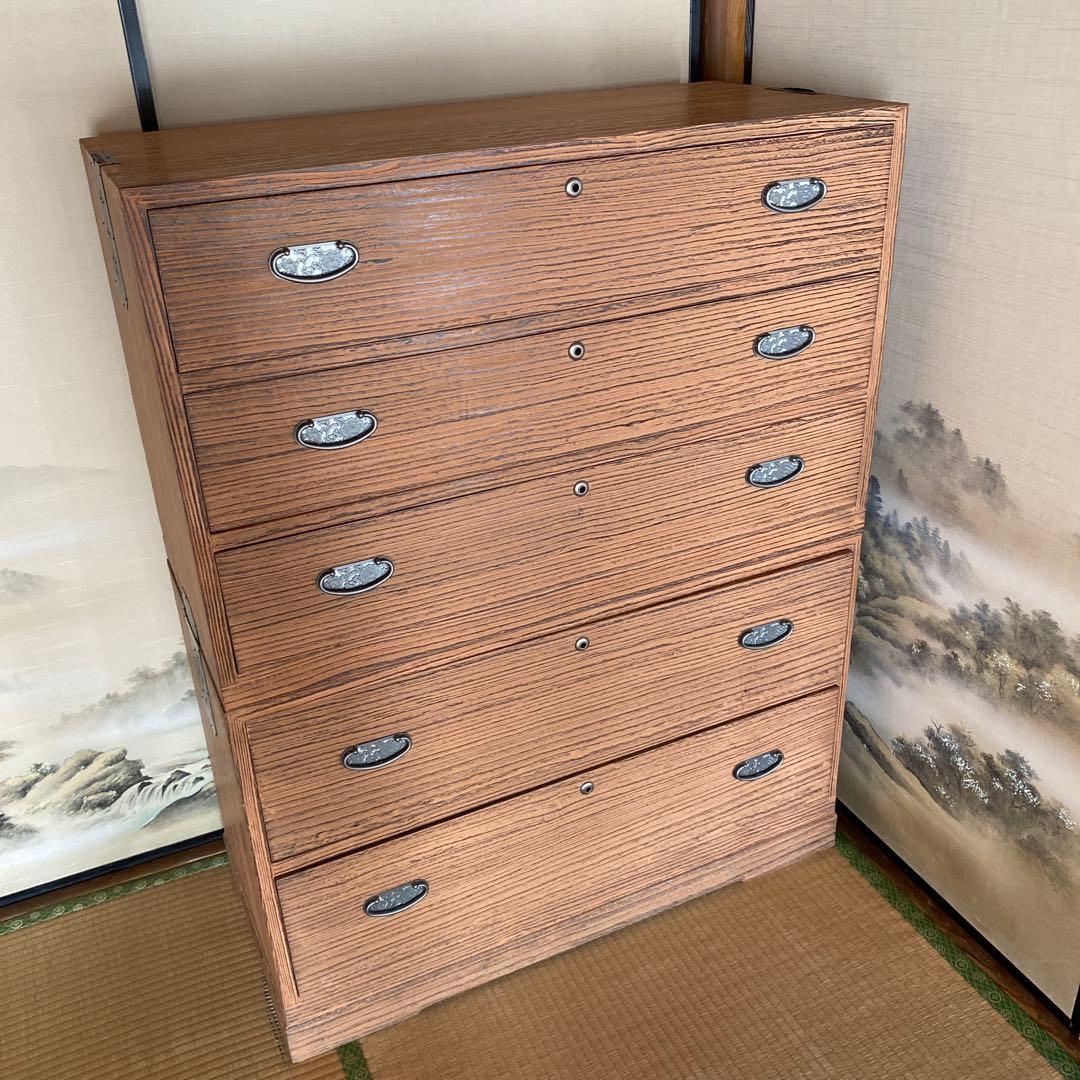 【16日まで限定お値下げ】箪笥 婚礼箪笥 古道具 桐 収納家具 インテリア ①