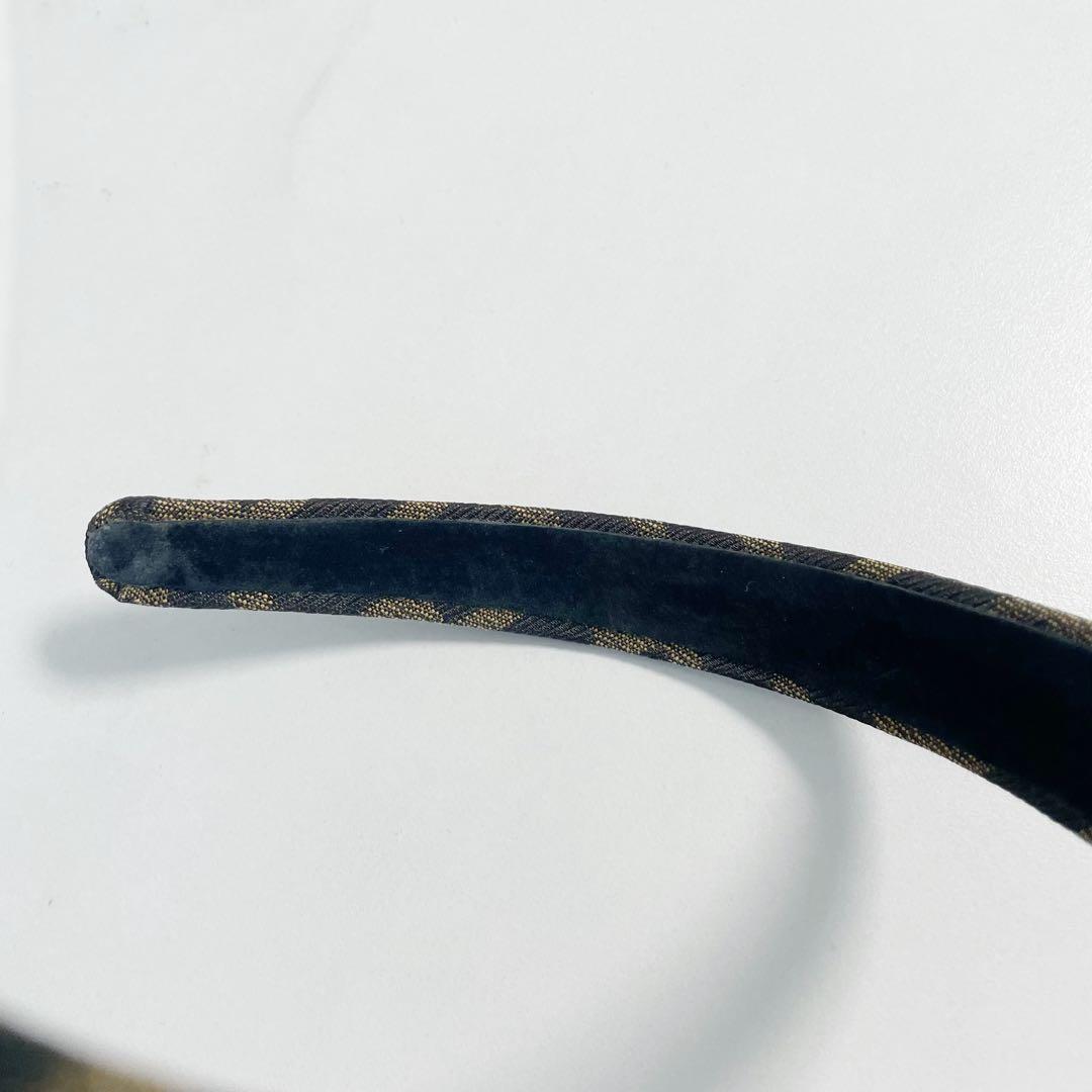 FENDI　フェンディ　カチューシャ　ズッカ柄　ヘアアクセサリー　ヘアバンド