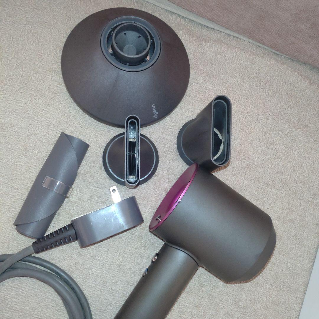 点検メンテ清掃済 ダイソン Dyson ドライヤー ヘア 機能稼働良好　箱他付き