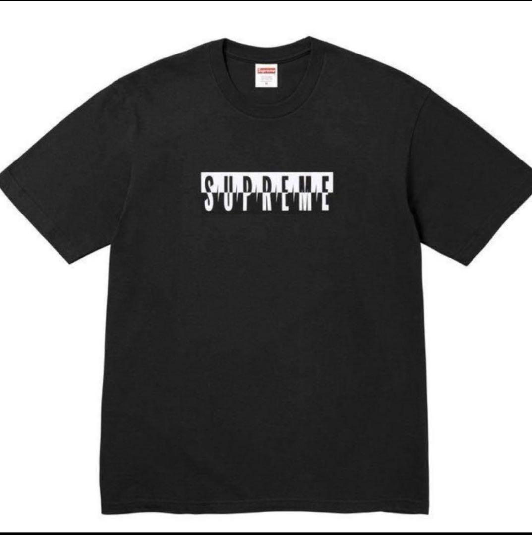 Supreme Split Tee 黒 Tシャツ XL キムタク着用