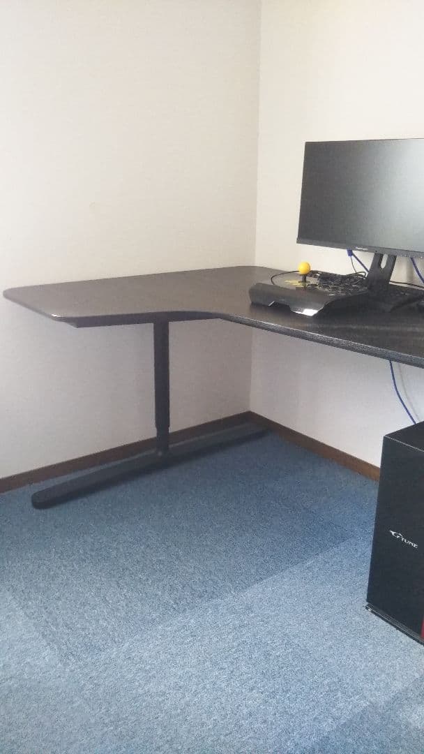 イケア★IKEA★BEKANT ★ベカント コーナー　デスク 机　左　黒　無印