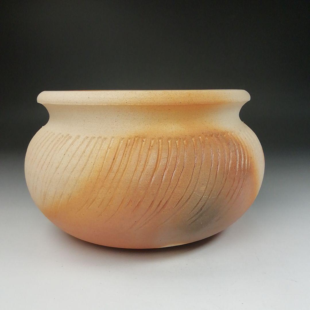 Ｔ４８１　建水　『ハンネラ　建水』『堀野証嗣』　共箱　茶道具