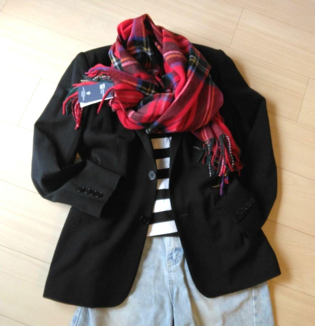 カシミヤJohnstonsジョンストンズ 大判ストール冬小物　ボリュームマフラー