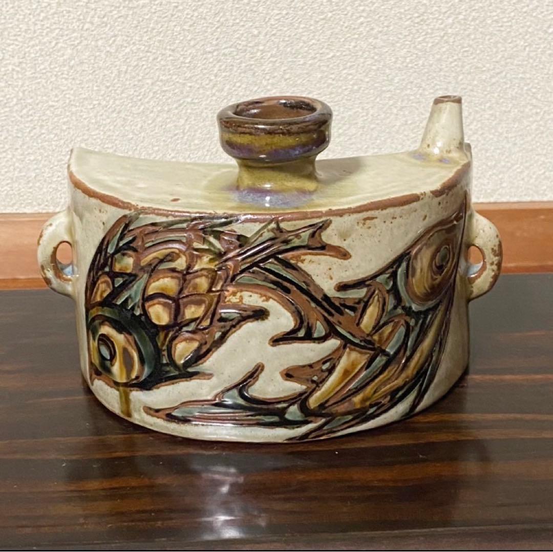 やちむん壺屋焼 金城須美子(金城次郎の長女) 抱瓶