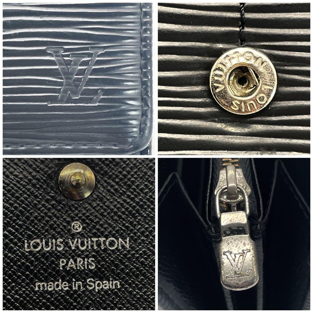 ルイヴィトン　エピ　ポルトモネ　クレディ　ノワール　２つ折り　長財布