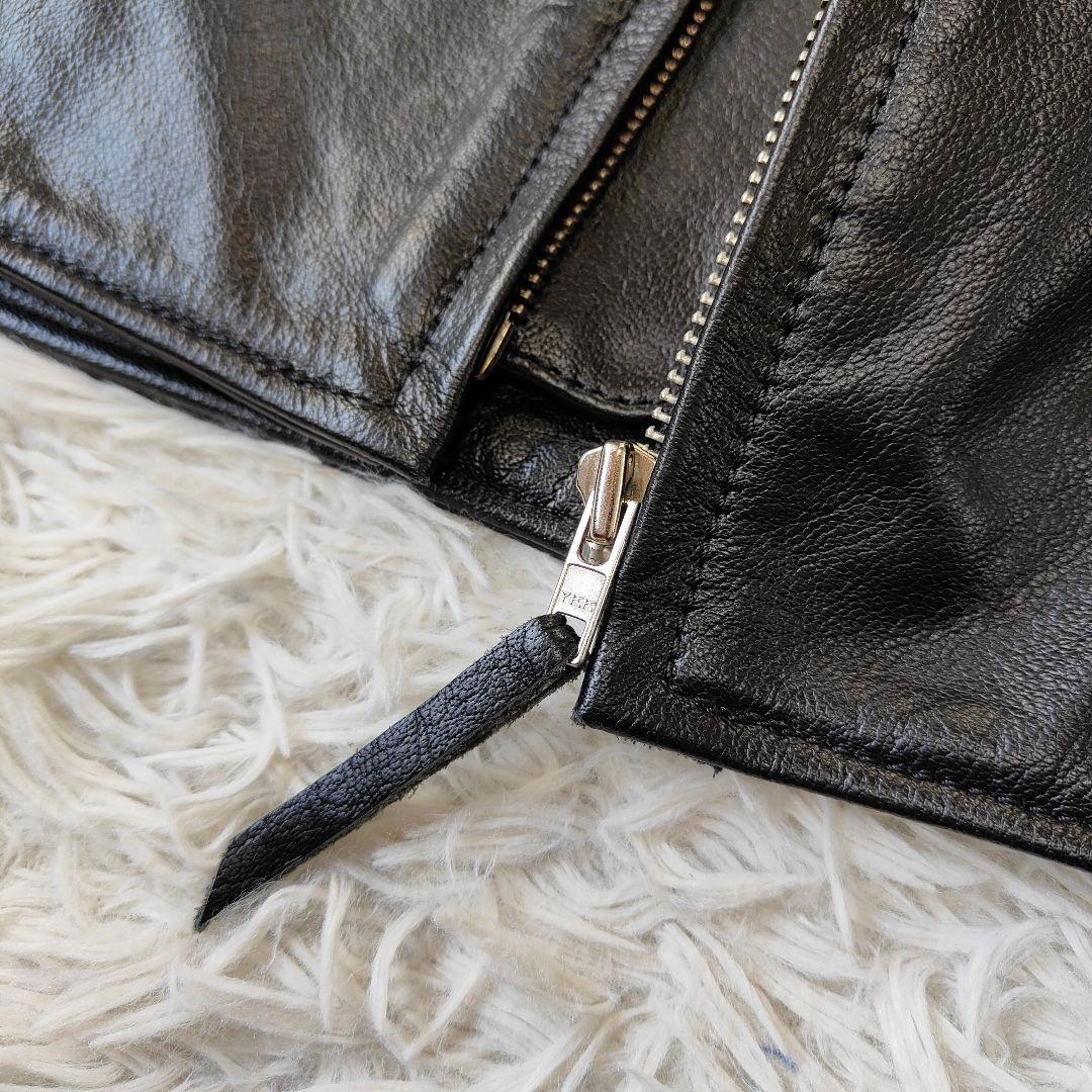 未使用級　ルーキーレザーズ 大きい 3L シングルライダース レザージャケット