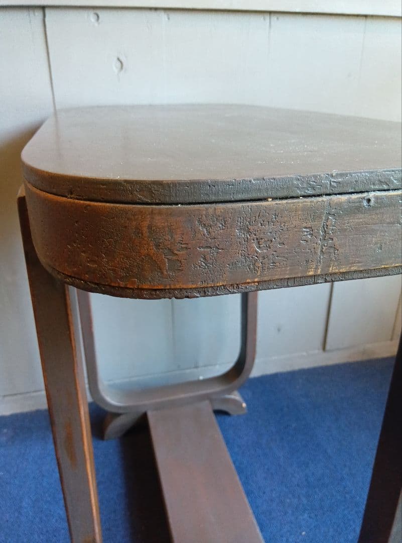 楕円形 木製テーブル　レトロ　ヴィンテージ