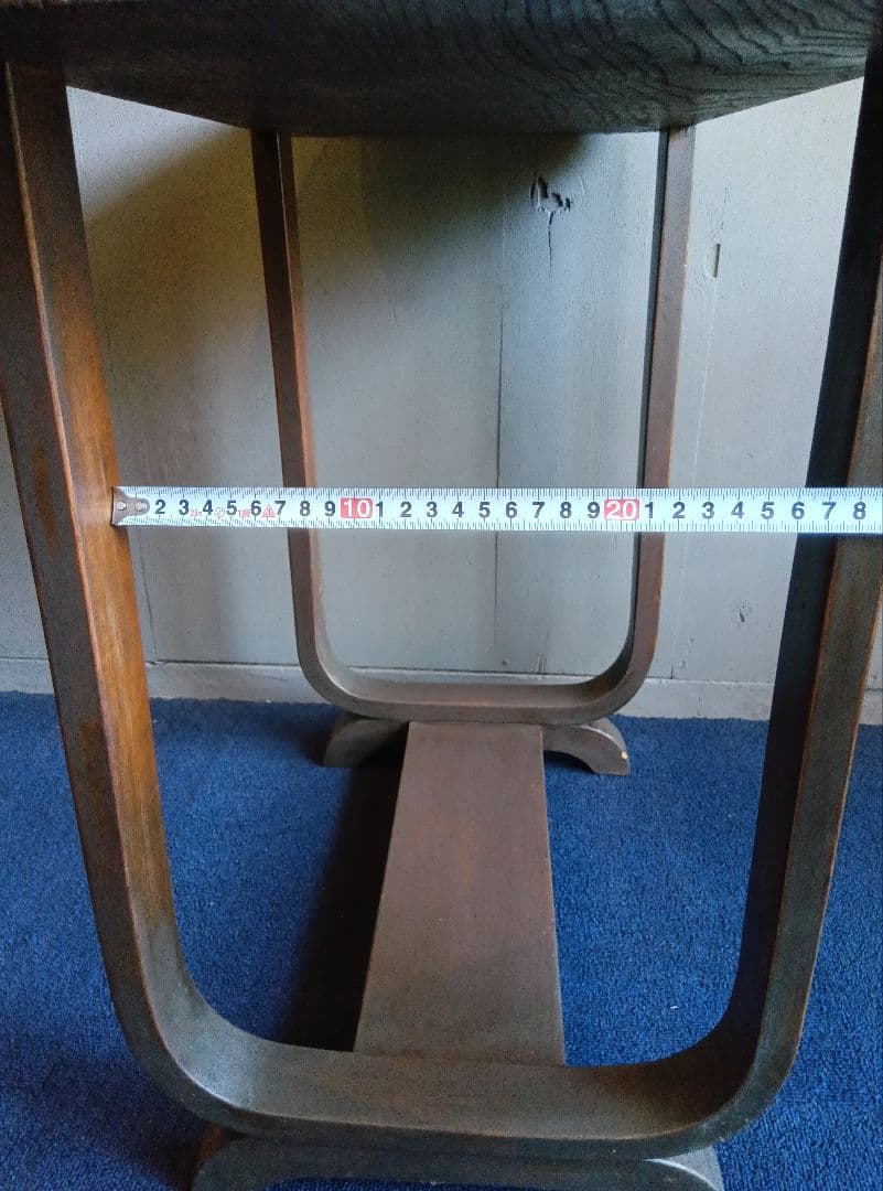 楕円形 木製テーブル　レトロ　ヴィンテージ