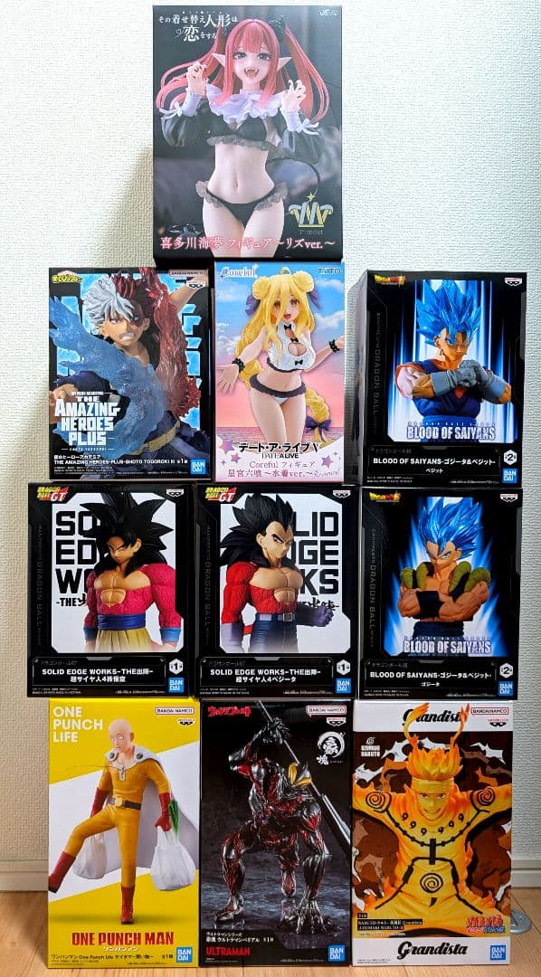 【ナルト/孫悟空/喜多川海夢他】プライズ10体セットまとめ売り