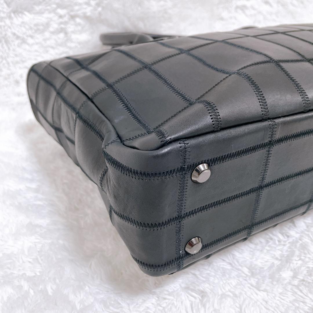 TRION トライオン ハンドバッグ ビジネス クラブレザー A4 ブラック