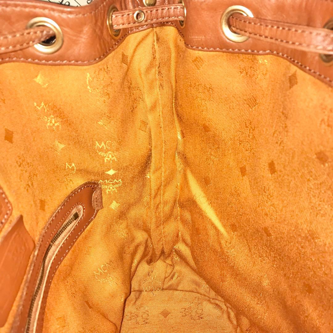 MCM ショルダーバッグ トート 巾着 ブラウン 旅行 フォーマル S3363