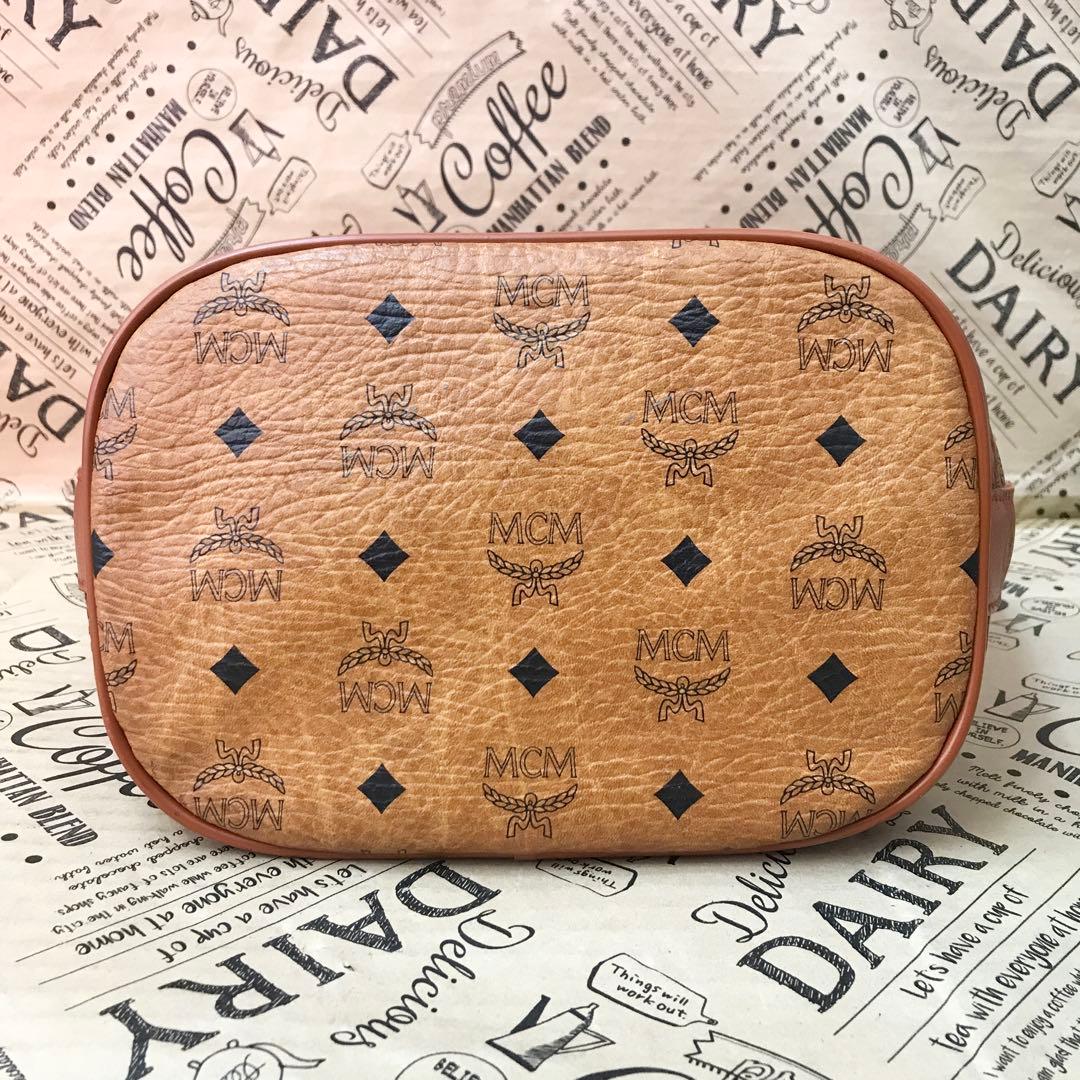 MCM ショルダーバッグ トート 巾着 ブラウン 旅行 フォーマル S3363