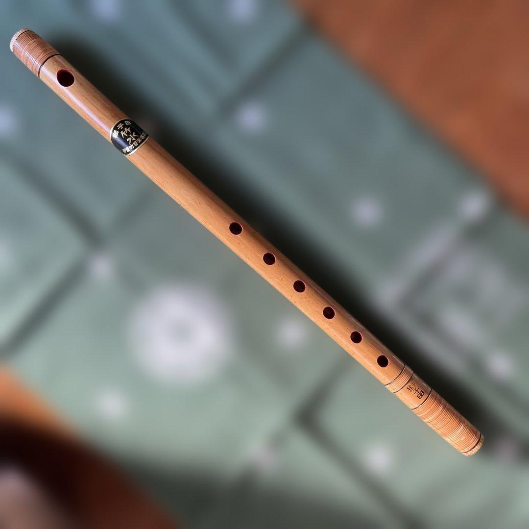 篠笛 獅子田流竹水4本調子六穴天地籐巻￼16,800円を14,800円で提供￼