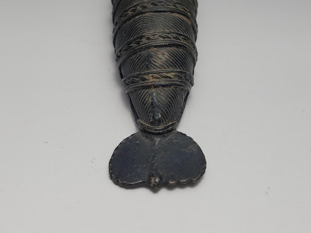 古銅造 えび型 置物 明清時代 幅約17.5㎝