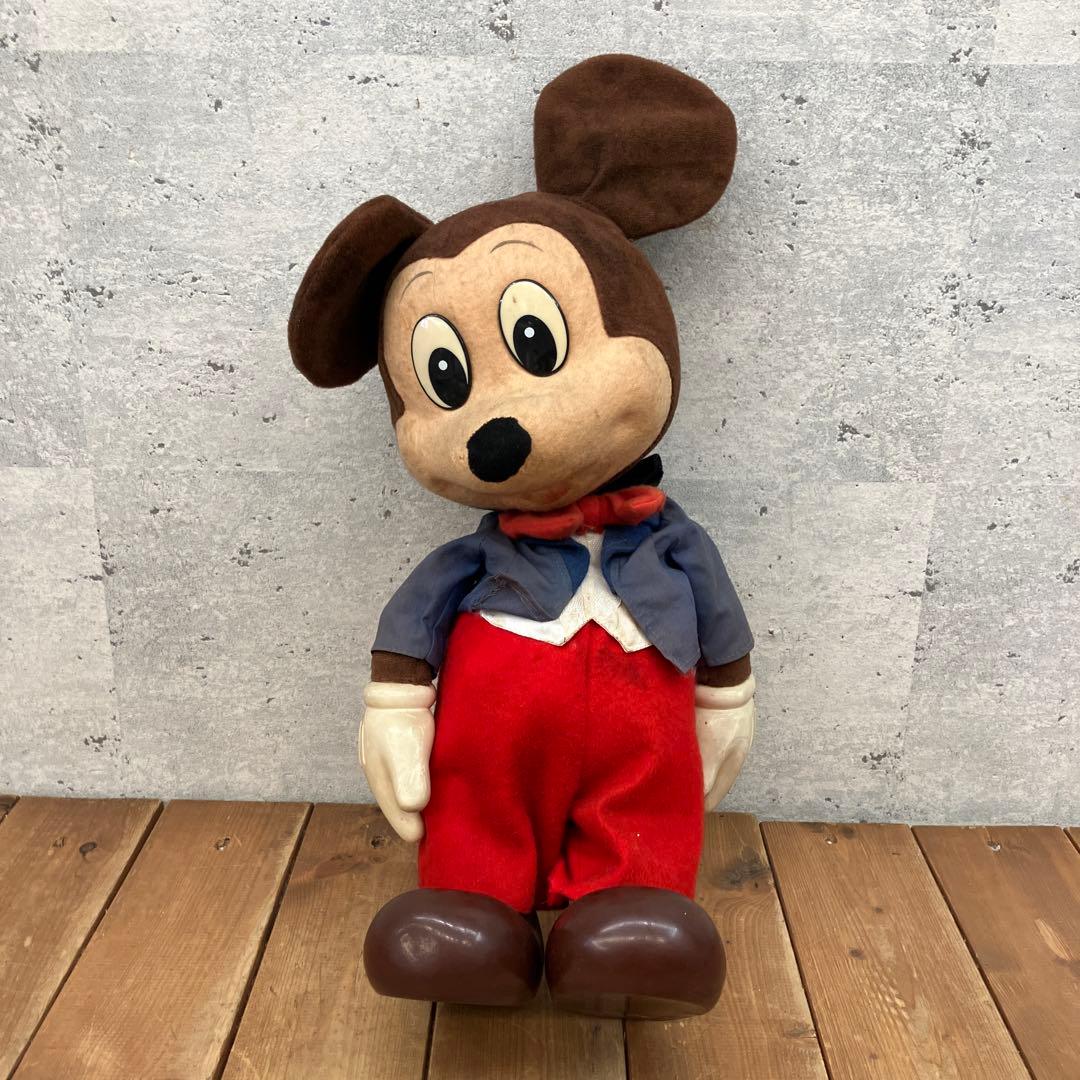 昭和レトロ 当時物 ディズニー Sankyo ミッキーオルゴール ぬいぐるみ