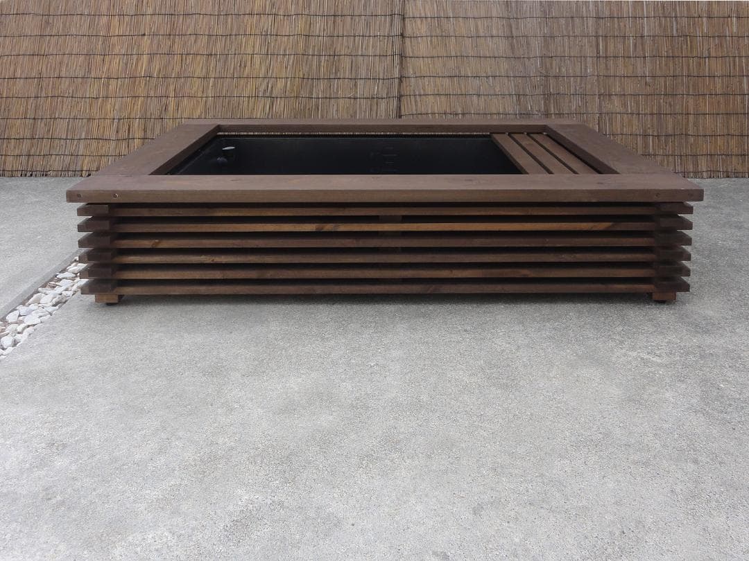 ビオトープ 80L トロ舟＆木枠セット（棚付き）メダカ・金魚飼育用