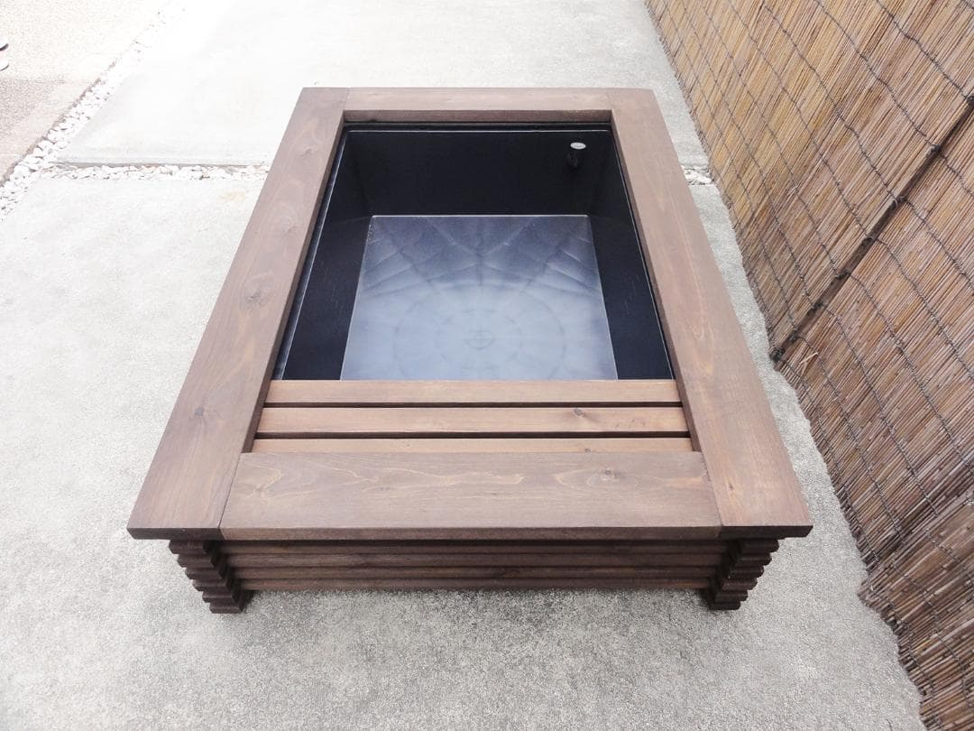 ビオトープ 80L トロ舟＆木枠セット（棚付き）メダカ・金魚飼育用