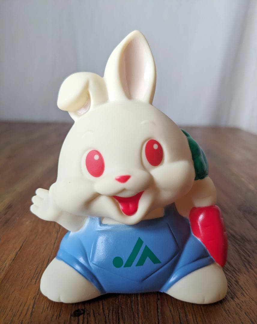 非売品　激レア　農協　JAバンク　うさぎ　ラビット　ソフビ　貯金箱