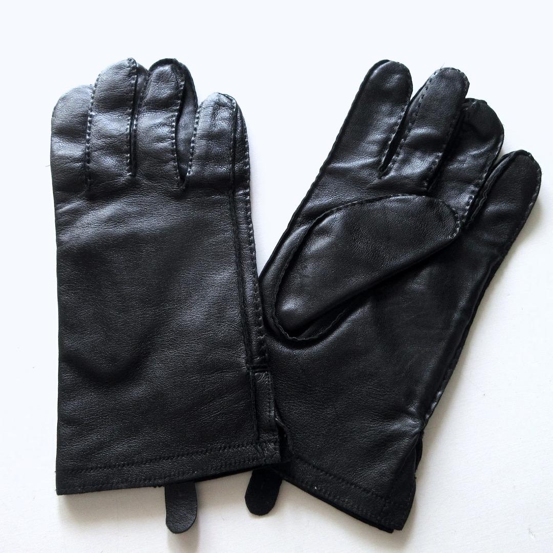 美品 POLO ラルフローレン 本革 手袋 レザーグローブ 黒 メンズ