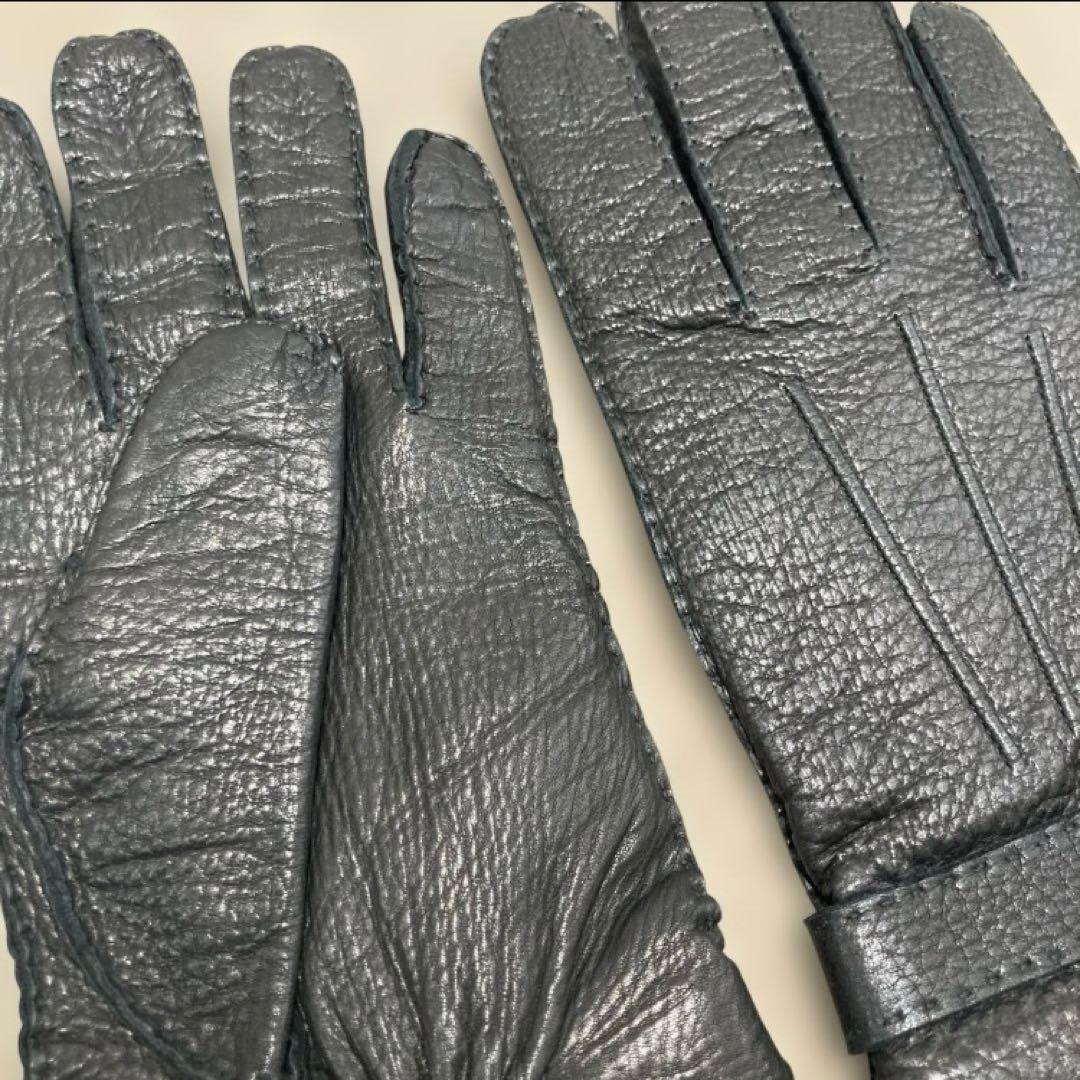 【新品】DENTS デンツ　手袋　革手袋　メンズ　グローブ　カシミヤ　ブラック