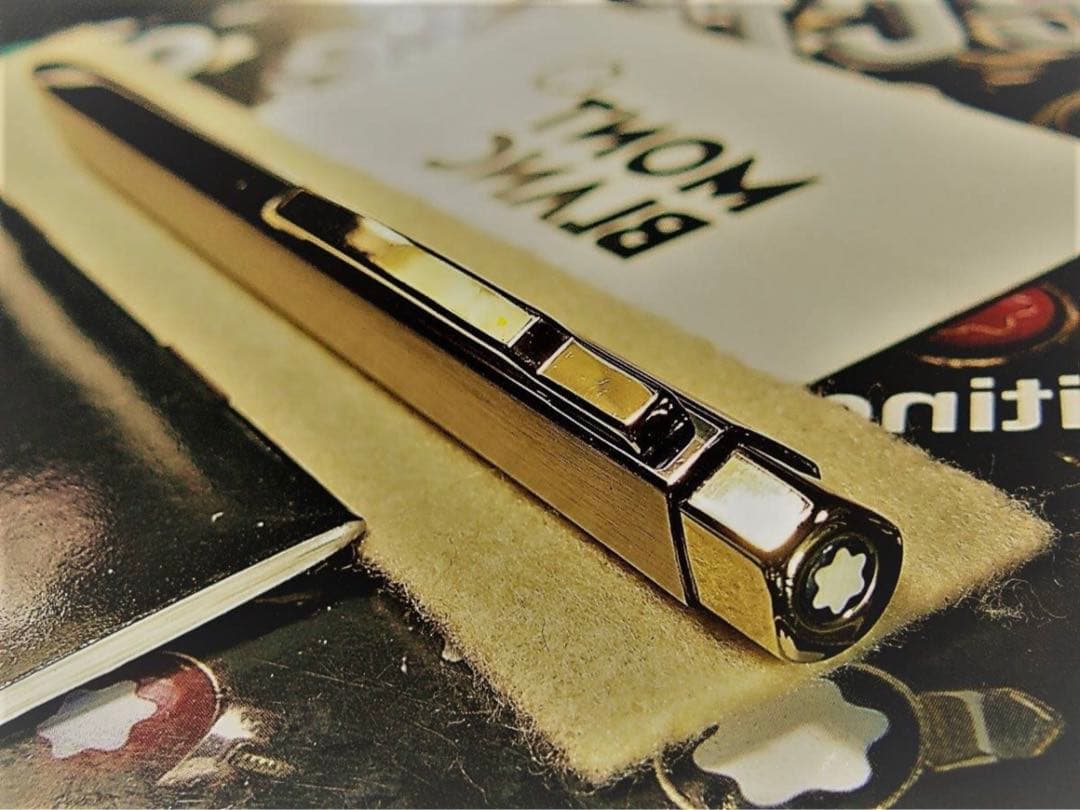 モンブラン⭐️レオナルド総金張りチタンTitaniumNo20280⭐️人間工学形状