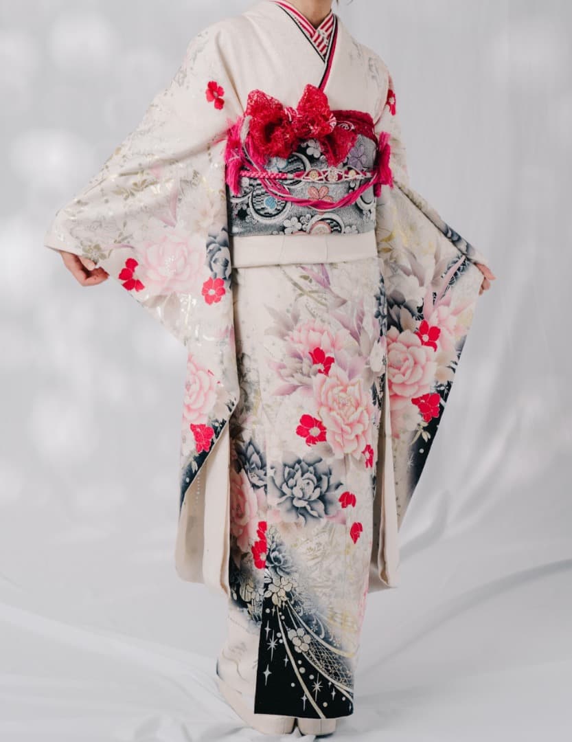 ミケにゃん様　振袖9点フルセット、小物セット【369】