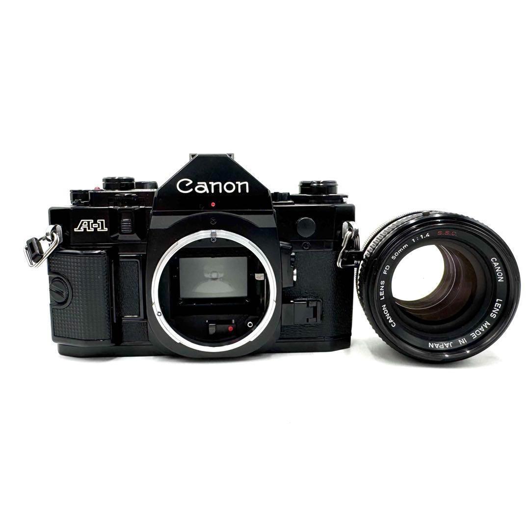 美品 Canon A-1 フィルムカメラ FD 50mm f1.4 レンズ
